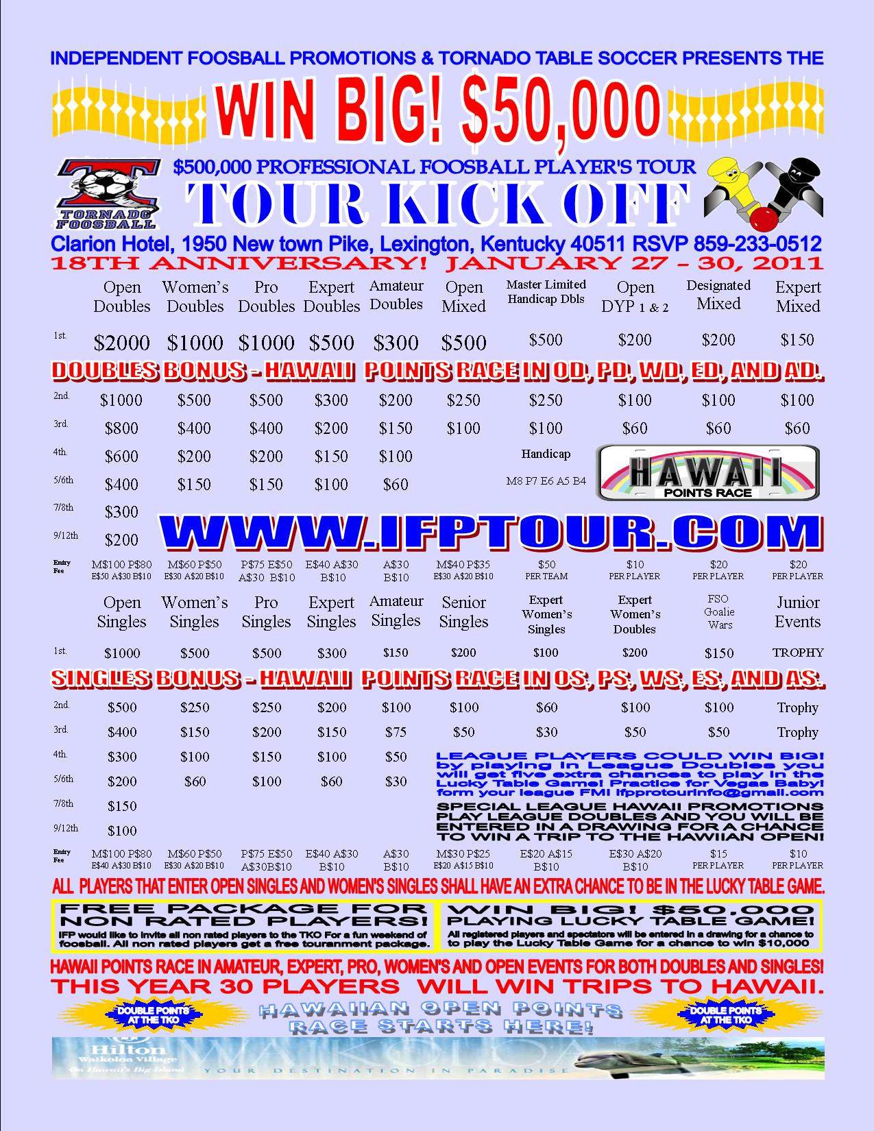 2011 Tour Kickoff PDF Flyer